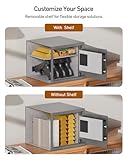 Billconch Smart Gun Safe for Multiple Pistols - Automatic Lock Safe Box with LCD Display/Voice Guide, Quick Access Unlock with Fingerprint/Keypad/Key/App, Biometric Handgun Safe for Money Valuables - Image 7