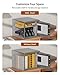 Billconch Smart Gun Safe for Multiple Pistols - Automatic Lock Safe Box with LCD Display/Voice Guide, Quick Access Unlock with Fingerprint/Keypad/Key/App, Biometric Handgun Safe for Money Valuables