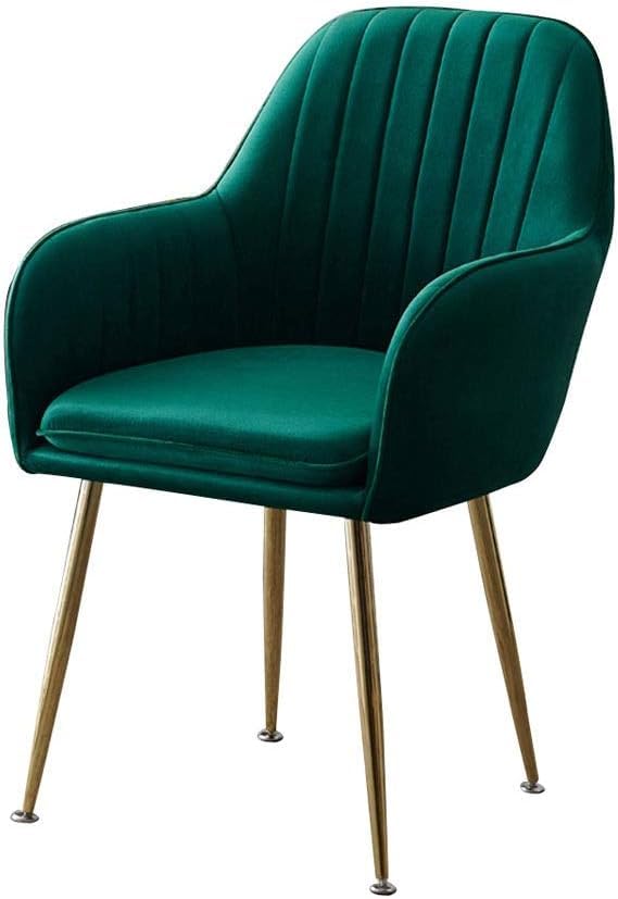 Chaise de salle à manger en velours idéale pour coin coiffeuse et maquillage