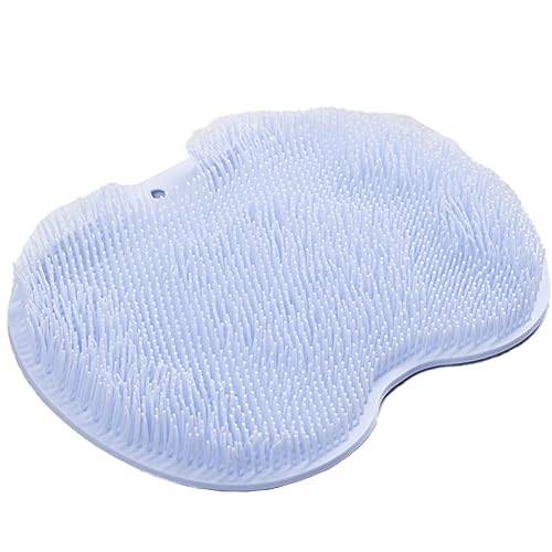 Tradecom フットブラシ 足洗いマット 足裏ブラシ フットケアブラシ 人気 垢すり お風呂グッズ スポンジ アカスリ 足裏 消臭 角質除去 臭い防止 フットケア ブラシ 足 ケア かかと お風呂 (ブルー)