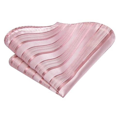 Image of Hi-Tie 70 inches Ties for Men Silk Extra Long Necktie and Pocket Square Cufflinks Set Men Big and Tall Tie Business