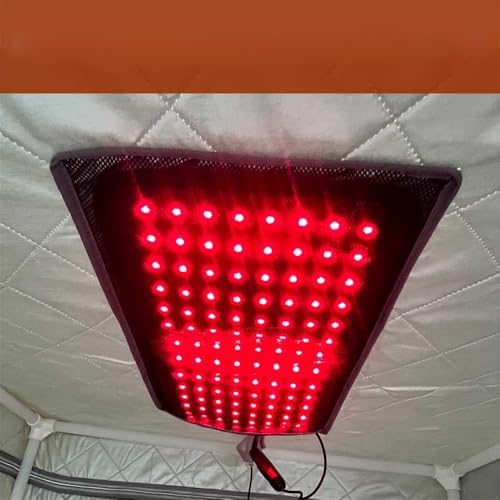 iDOTODO Infrared Red Light Therapy Panel Lamp for Sauna Tent, 660nm LED Red Lights Therapy Panel for Face and Body
