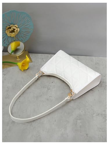 Women's Elegant Zipper Shoulder Handbags PU Leather Top Handle Underarm Bags Purse4