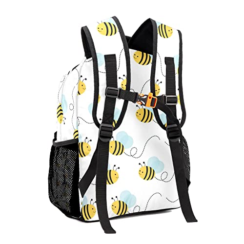 Custom Kids Backpack, Personalized Student School Bags for Boys & Girls, Bookbags for Travel Cute Bumble Bee3