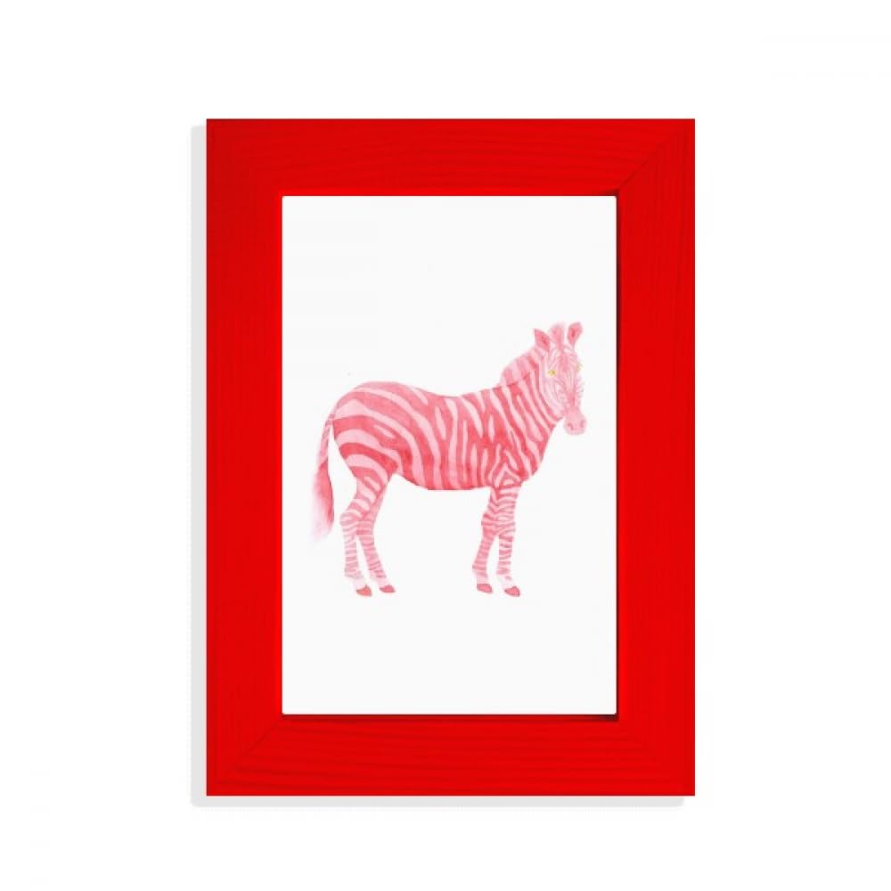 Cadre photo rouge Pinto UICN pour illustration d'animaux menacés