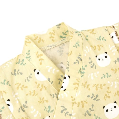Image of Baby Japanese Kimono Robe Cotton Infant Comfy Loose Romper