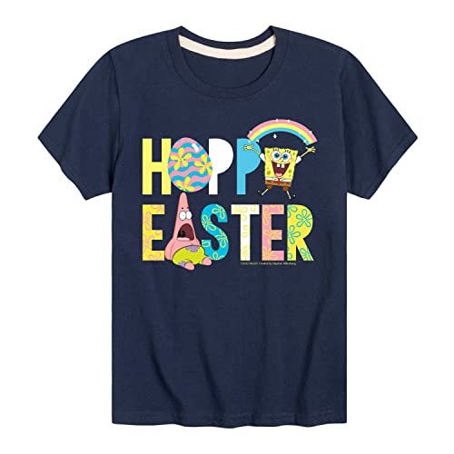 HYBRID APPAREL - Spongebob Squarepants - Hoppy Easter Icons - Toddler and Youth Short Sleeve Graphic T-Shirt