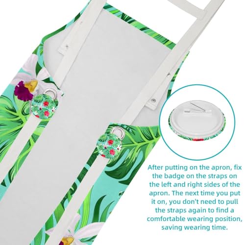 Tablier de serveuse tropical pour le service en bistrot et bar