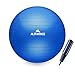 ALPHAPACE Dicker Anti-Burst Gymnastikball Sitzball Trainingsball inkl. Luft-Pumpe, Ball für Fitness, Yoga, Gymnastik, Core Training, für starken Rücken als Büro-Stuhl, Blue, 65cm