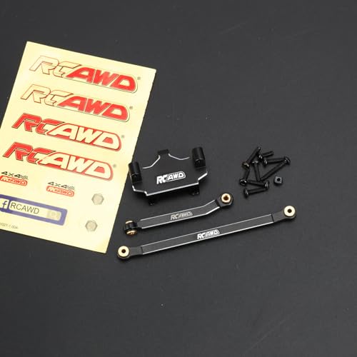 Image of RCAWD Optional Aluminum SOA Conversion Set for CR18P Rock Van CR18P Trail Hunter CR18P Rock Van EVO CR18P EVO Harvest CR18P EVO Trail Hunter Parts Black