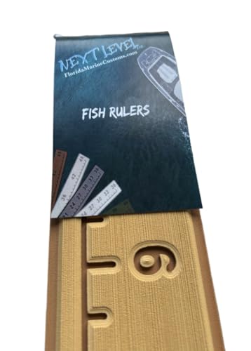 Next Level Inc. | Fish Ruler | SeaDek | 36 inch Fish Measurement Tool | Perfect for Boats and Kayaks | Camel/Mocha