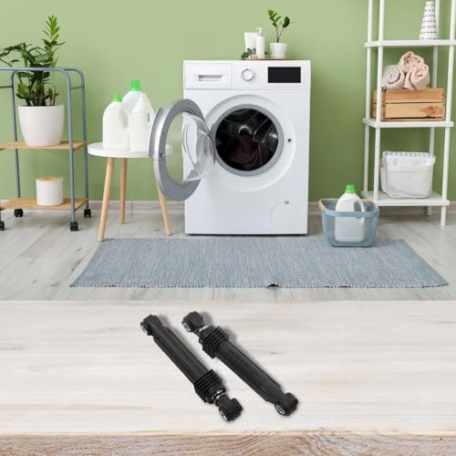 Gdfnmogo Lot de 2 amortisseurs pour lave-linge - Compatible DC66-00343G / DC66-00421 - Amortisseurs de vibrations réducteurs de bruit - Plastique noir