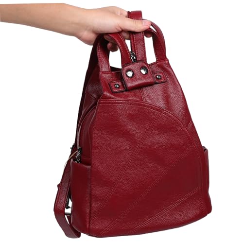 Sac à main en cuir avec sangles réglables et compartiments tendance
