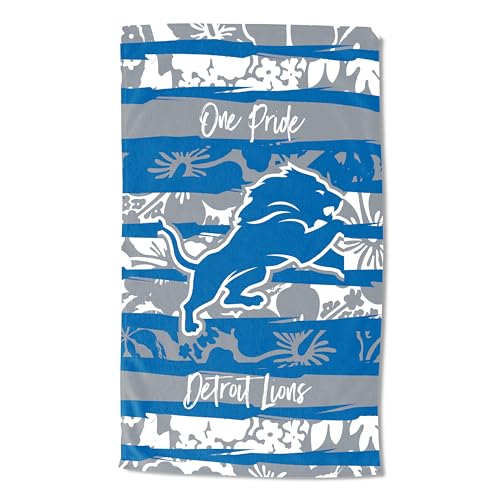 Northwest NFL Detroit Lions Beach Towel, 35 x 60, Pocket