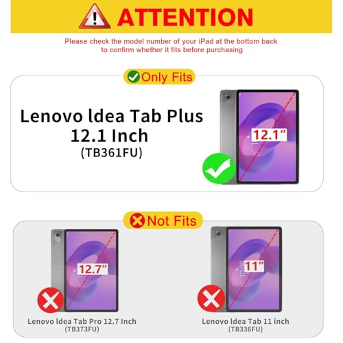 Coque Lenovo Idea Tab Plus 12.1 2025 housse protection noir - 2