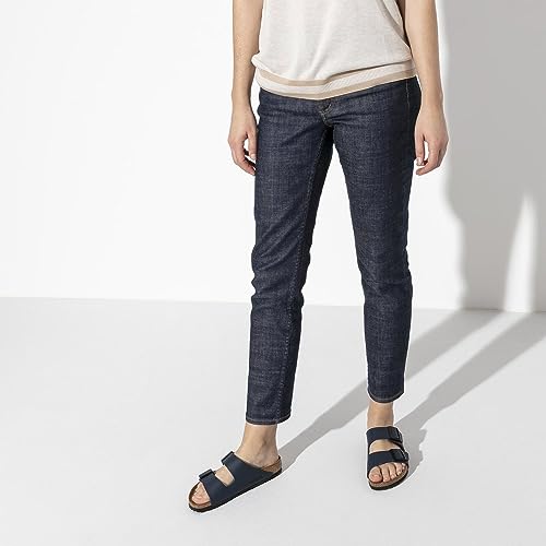 Image of Birkenstock Unisex Arizona Blue Birko-flor Sandal 36 N EU