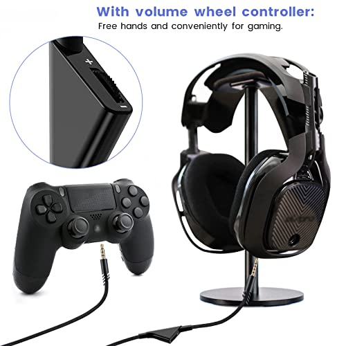 Weishan A40 Cord Replacement For Astro A10 A40 Tr Gaming Headsets, 3.5Mm(1/8") Braided Detachable Audio Cable With Inline Volume Control, 6Ft Long #TOP2