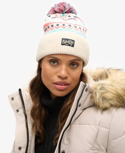 Bonnet en maille avec motif femme Superdry - vue 3