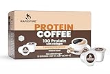 Rapid Fire Protein Coffee, Toasted Hazelnut, Keto Friendly, 10g of Protein with Collagen, Vitamins and Minerals, 12 Serving Serve K-Cup. May Boost Metabolism and Increase Energy, Multi