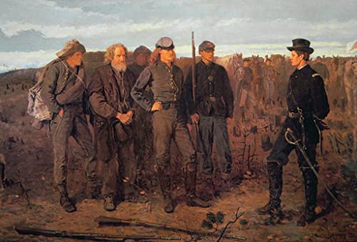 Reproducción de lienzo Prisioneros del frente de Winslow Homer con alta definición 60x90