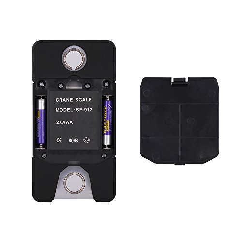 Klau Digital Fish Scale High Precision Sensor 300 kg / 600 lb Industrial Crane Scale Hanging Scales Black for Home Farm Hunting - Thumbnail 3