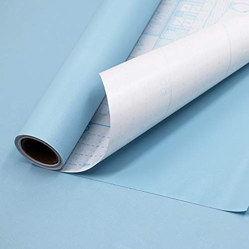Abyssaly Blue Peel And Stick Paper 17.71 In X 118 In Wallpaper Decorative Self-Adhesive Film For Smooth Surfaces, Multiple Colors, Decorative Refurbishment For Rooms And Old Objects #TOP4
