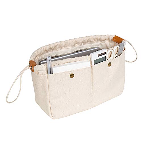 Yonben Canvas Purses And Handbags Organizers, Sturdy Purse Insert Organizer Bag In Bag Handbag & Tote Organizer, Inside Tote Pocketbook Women Nurse,Perfect For Speedy And More #TOP3