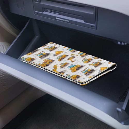 Organizador de documentos para auto cuero miniatura 5