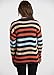KIRUNDO Women's 2025 Fall Winter Striped Color Block Short Sweater Long Sleeve Crew Neck Casual Loose Knit Pullover Tops(Medium, 2004-Rainbow)