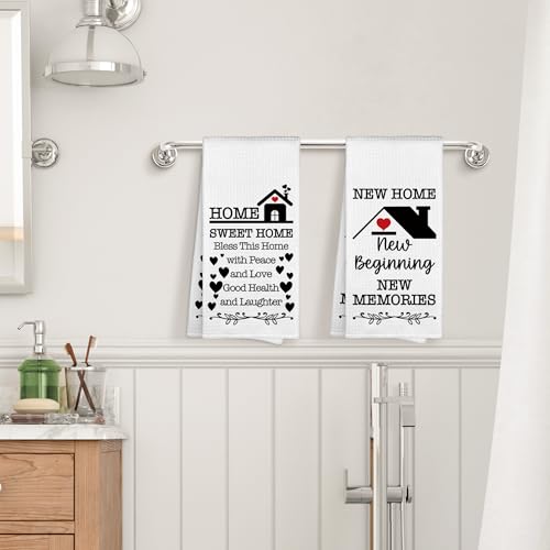 Sviojuce Housewarming Gifts Kitchen Towels Decorative 16x24 Set of 2, House Warming Gifts for New Home Women Men Hand Towel Tea Towel for Bathroom Kitchen Decor by Sviojuce - Used condition - Image 4