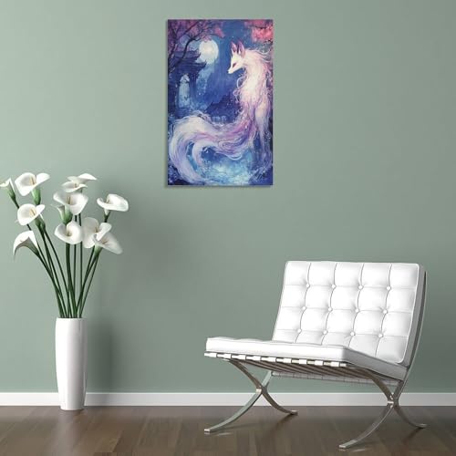 Impression sur toile renard décoration murale premium de salon - 5
