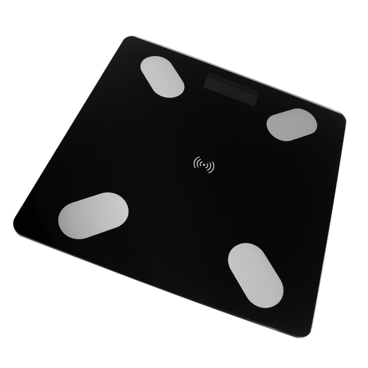 Healeved Báscula Electrónica de Grasa Corporal Inteligente LED Balanza Digital para Peso y Grasa Corporal Patrón de Batería y Tecnología Inalámbrica Color Negro
