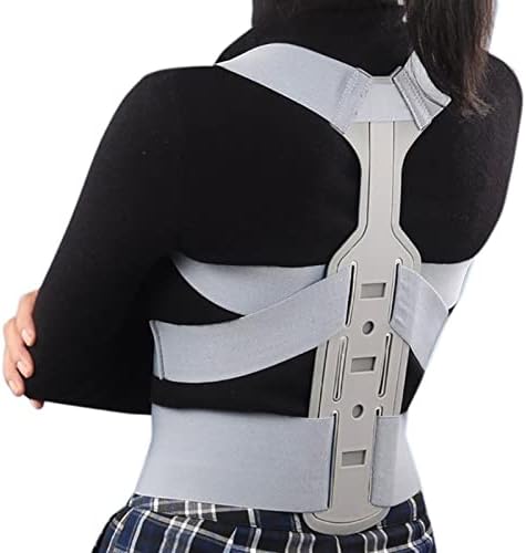 HATAP Back Corrector Invisible Chest Posture Corrector Scoliosis Back Brace Spine Belt Shoulder Medical Therapy Support Poor Posture Correction Belt Health and Relaxation (Size : L)