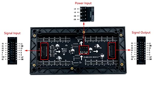 Image of RGB Full-Color LED Matrix Panel Display 64x32 Pixels for Raspberry Pi, 3.0mm Pitch, Onboard 2048 RGB LEDs