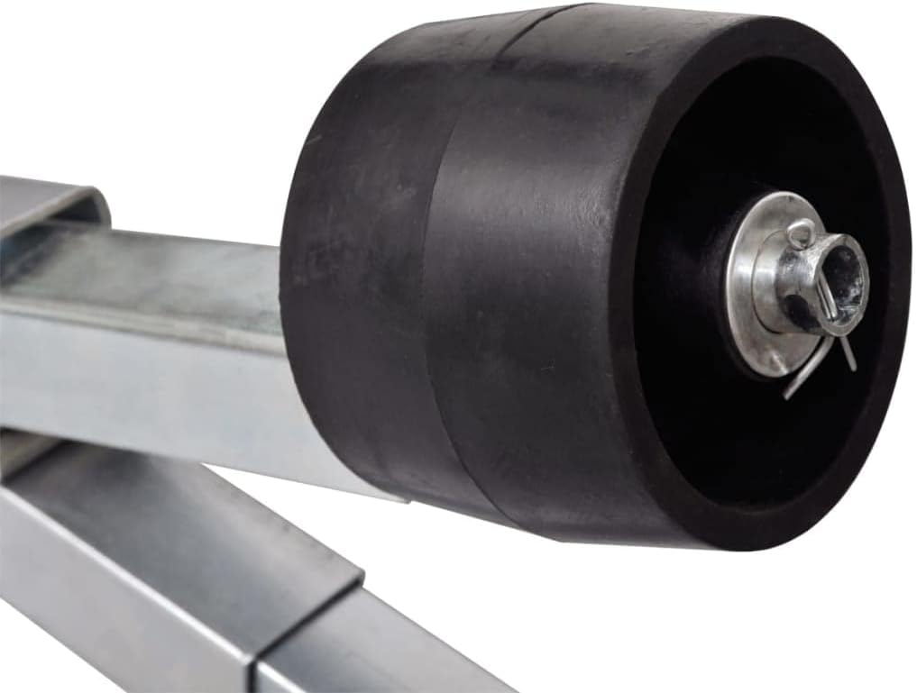 Boat Trailer Bottom Support Bracket with Keel Rollers, Support Bracket Suitable for Kayaks, Canoes, Fishing Boats, Sailboats and Other Boat Types from 2' 7" – 4' Wide