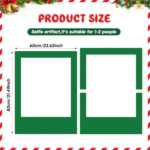 Beeveer 32 x 24 Inch Photo Booth Selfie Frame Prop Booth for Birthday Event Parties Large Blank DIY Cutout Props for Funny Decoration Christmas, Holiday Supplies - Image 4