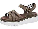 safari afrika günstig Urban Outdoor Timberland W Safari Dawn Multi-Strap Sandal Grau, Damen Sandale, Größe EU 39 - Farbe Canteen