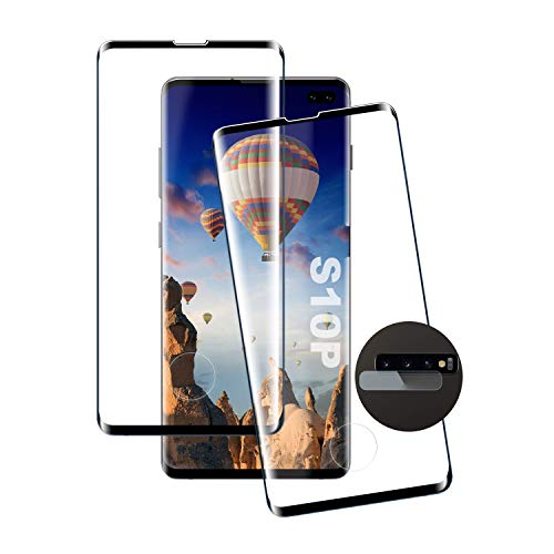 Protector Pantalla Galaxy S10 Plus, [2 Piezas] Antiarañazos, Antihuellas, Sin Burbujas, Dureza 9H, Ultra Transparente, Cristal Templado Membrana Adecuado para Samsung Galaxy S10 Plus