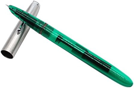 5 PCS Jinhao 51A Plastic Fountain Pen Set, Transparent, Diversity Color(Blue, Green, Grey, Orange, Red)