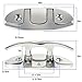 316 Stainless Steel Boat Cleats 6 Inch, Marine Grade Dock Cleats with Stainless Steel Bolts and Back Plate,Boat Dock Cleats Folding Dock Cleats for Deck and Boat (2 Pack)