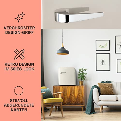 Klarstein Mini Kühlschrank mit Gefrierfach und Retro-Design