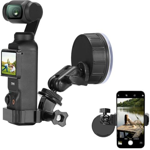 Support ventouse GoPro DJI Osmo Pocket fixation magnétique carrosserie et vitres