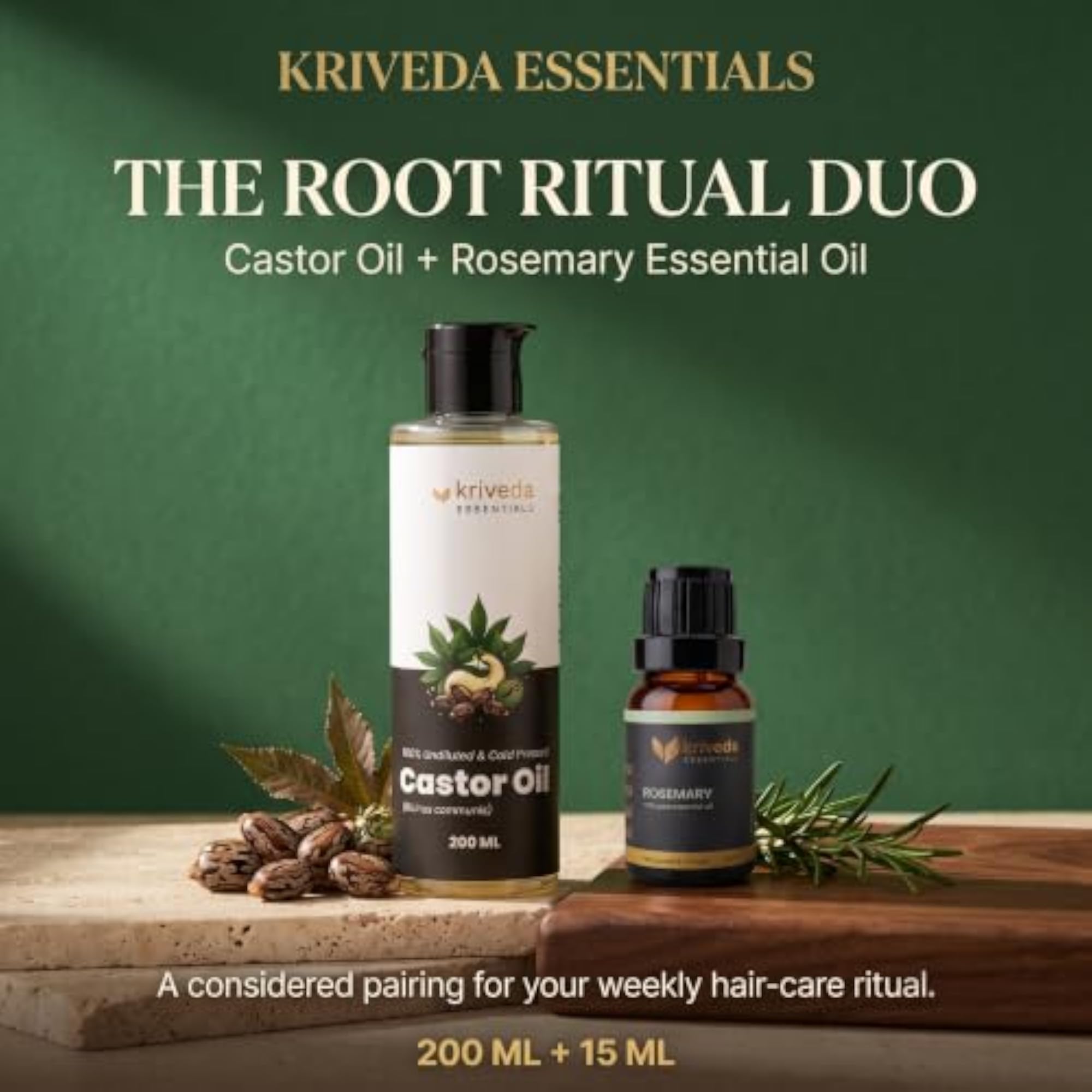 Castor & Rosemary Essential Hair Growth Combo
