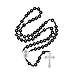 Intercession™ Our Father Sacred Handmade Solid Wood Rosary (Our Lady - Black)