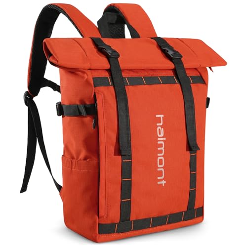 Haimont Rolltop Backpack Commuter Carry on Backpack for Women Men Water-Resistant Daypack with...