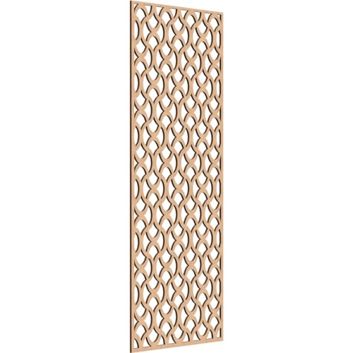 Image of Resort Decorative Pierced Fretwork Wood Wall Panels, 29 3 /8 inchW x 74 3 /8 inchH x 3 /8 inchT, Hickory