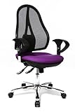 Respaldo alto de forma ergonómica con cubierta de malla transpirable, regulable en altura mediante un mecanismo de raster