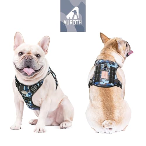 Image of AUROTH Dog Harness for Small Medium Dogs, Tactical No Pull Dog Vest