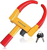 BS-HomeZ U Shaped Car Tyre Lock Burglarproof Parking Space Automobile Anti-Theft Locking Mechanism Car Wheel Lock Copper Core