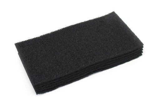 Clarke 997022 Commercial 14 Inch X 20 Inch Black Pad (Floor Finish Stripping), Case of 5
